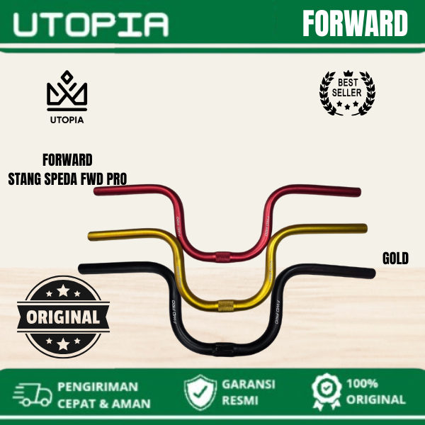 Stang Handle Bar Sepeda Alloy Bromptom Merk FWD PRO Stang Lipat Minion