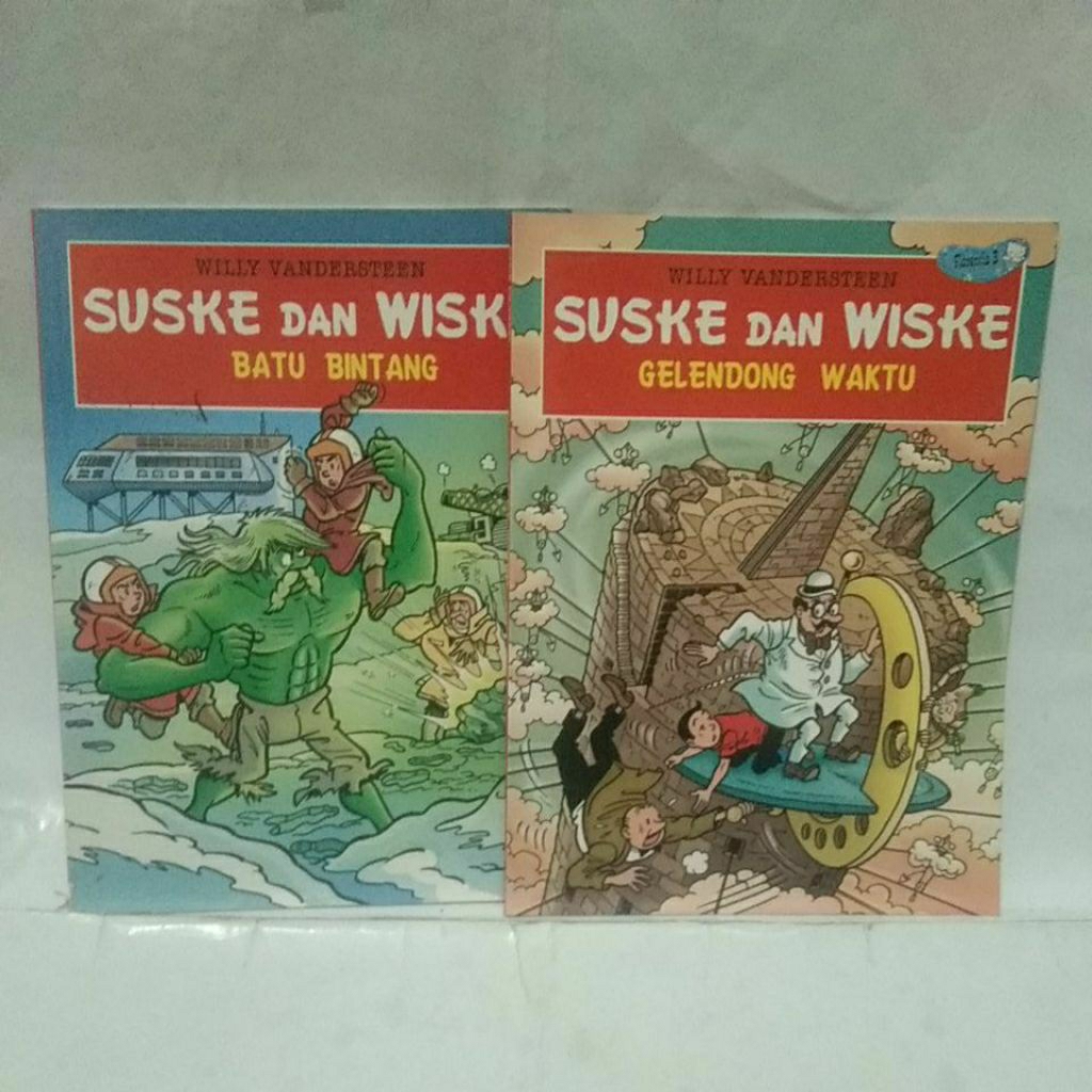 Suske dan wiske 2 buku ; Batu bintang dan Gelendong waktu