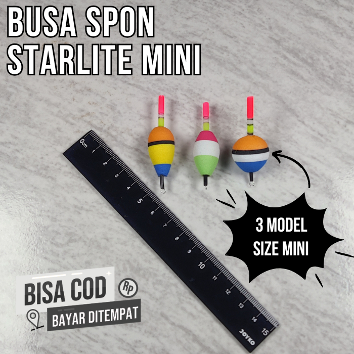 Pelampung Pancing Busa Spon Starlet Model Bulat Jantung Lonjong / Kambangan Sensitif Grosir