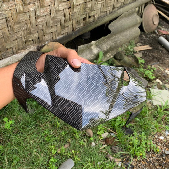 Batok depan mx king v1 carbon cover lampu depan yamaha mx king v1 karbon