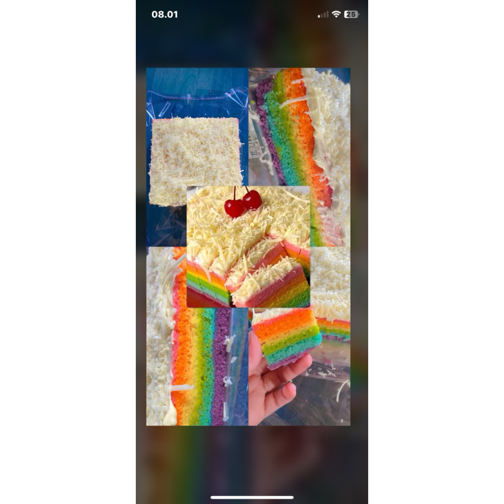 rainbow cake kukus