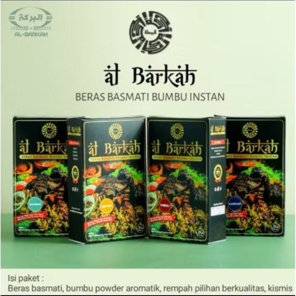 Medan, Beras Basmati + bumbu nasi Briyani dan Kebuli instan merk Al-Barkah (Paket Hemat)