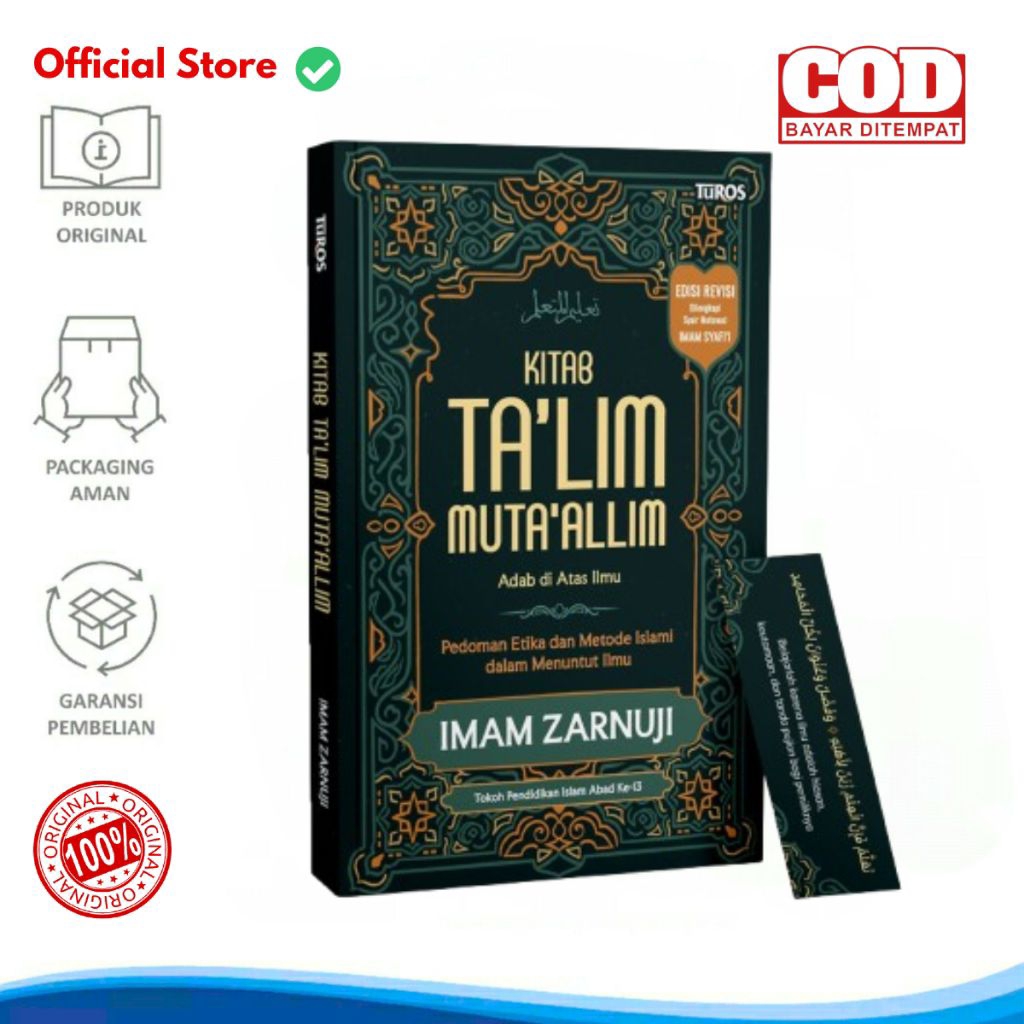 Buku Terjemah Kitab Talim Mutaallim Terjemahan Taklim Mutaalim Ta lim Muta alim Pedoman Etika Islami