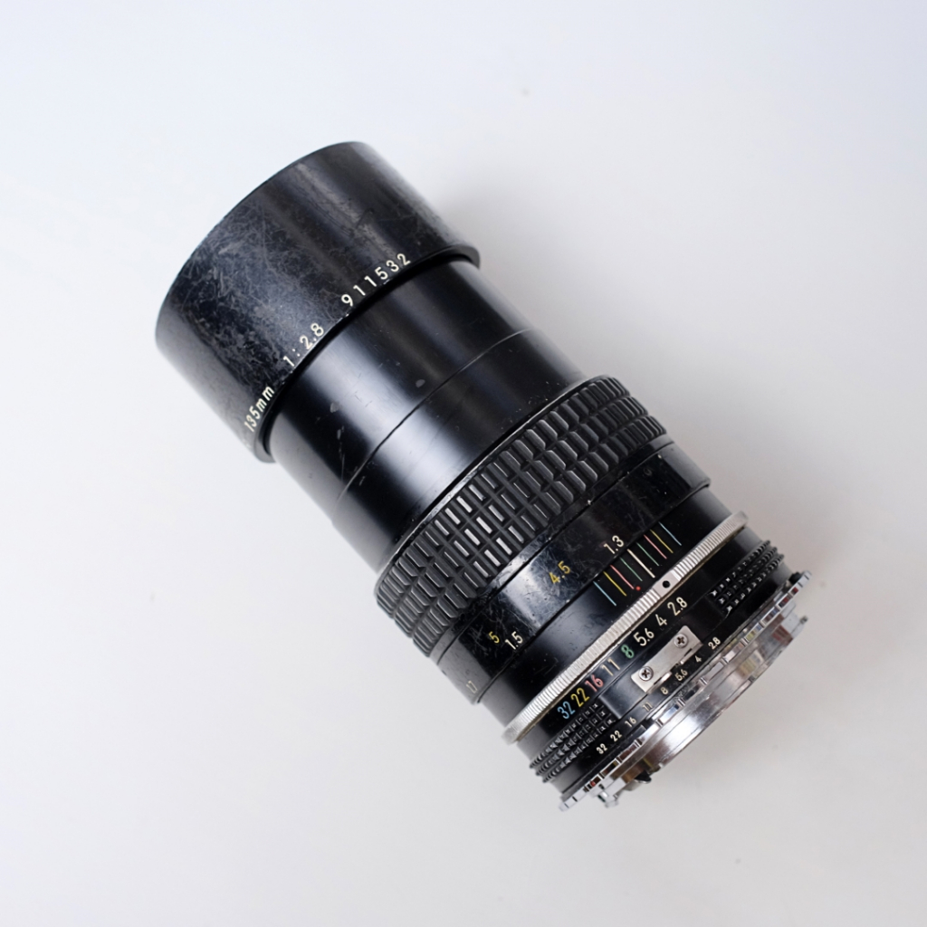 Lensa Manual Nikon Nikkor 135mm f2.8 Bonus Adapter EOS