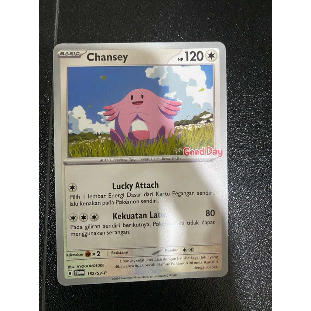 kartu pokemon chansey promo kopi Good Day