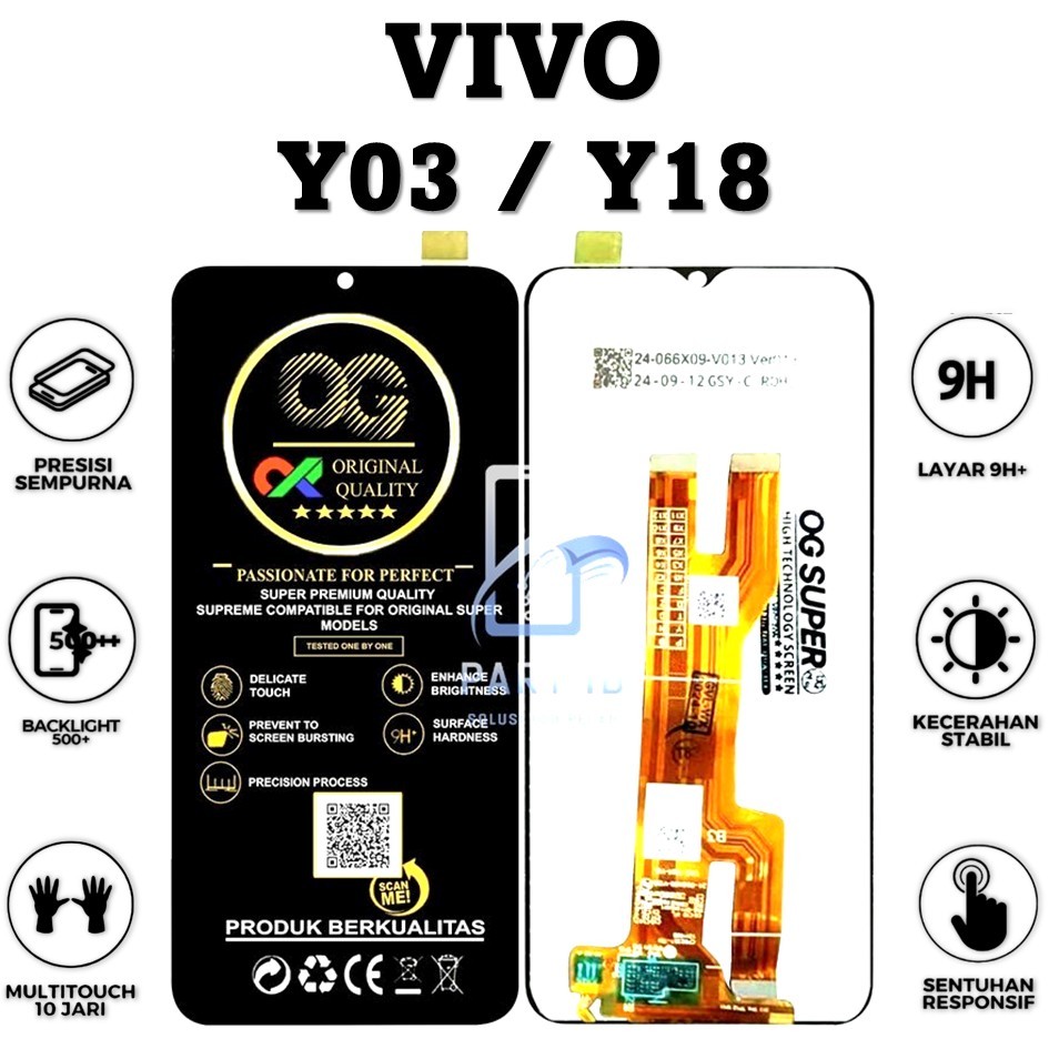 LCD TOUCHSCREEN VIVO Y03 / Y18 ORIGINAL