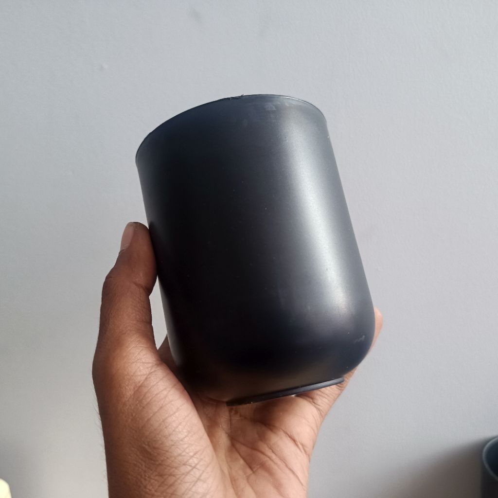 Gelas Plastik Holder Toothbrush Aesthetic Hitam