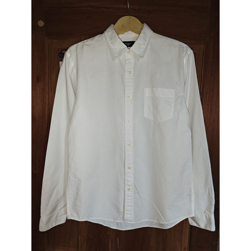 Kemeja putih oxford Polham