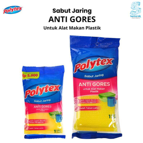 Spon Polytex Sabut Jaring Anti Gores Polytex Penyerap Spon Sabut