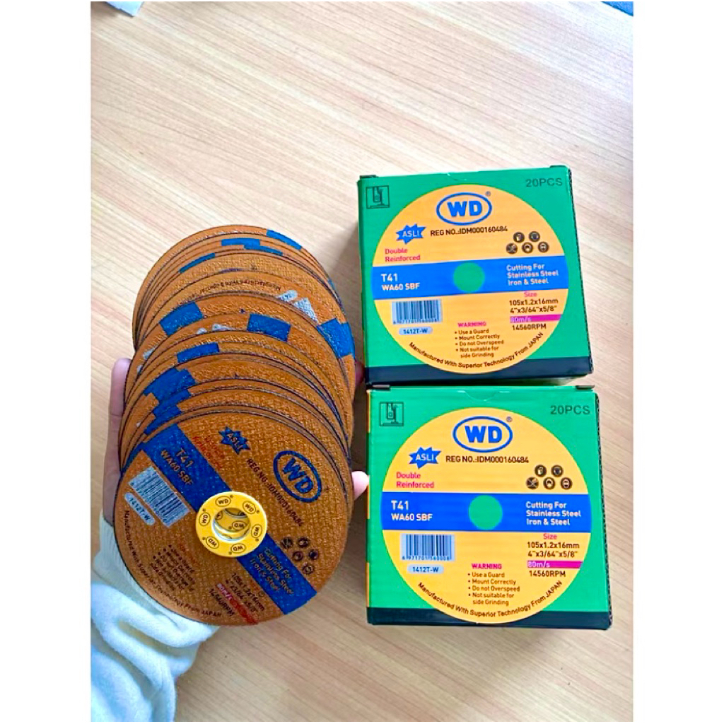 Mata Gerinda Potong WD 4 Inch | Batu Gerinda Potong WD 4 Inch | Batu Gerinda Potong Besi WD 4 Inch