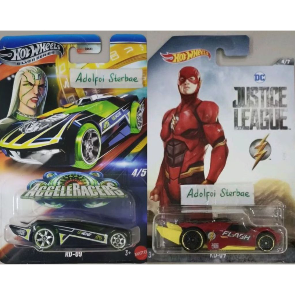 hotwheels hot wheels rd 09 rd09 edisi flash DC justice league 4/7 acceleracers aceleracers 4/5 silve