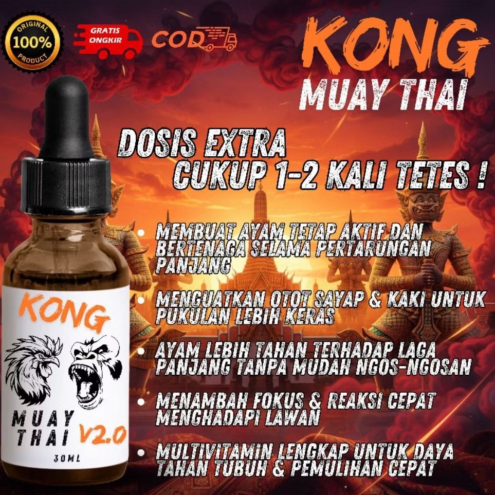 DOPING AYAM V2O ADUAN KONG MUAYTHAI BANGKOK PHILIPIN TETES IMPORT LAGA TERBAIK ASLI ORIGINAL THAILAN