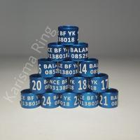 Ring burung custom laser gelang kaki burung