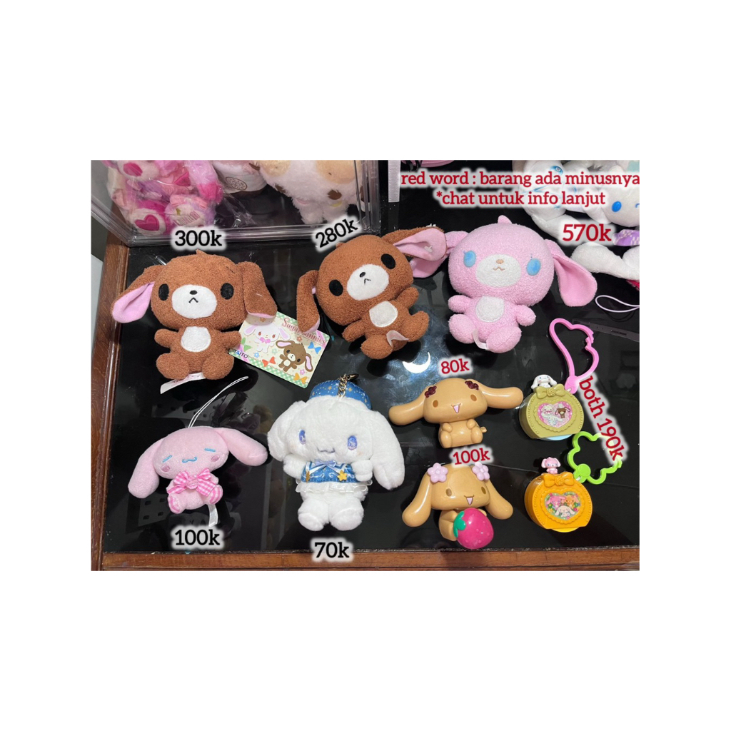 WTS rare sanrio sugarbunnies, mocha sanrio, cinnamoroll