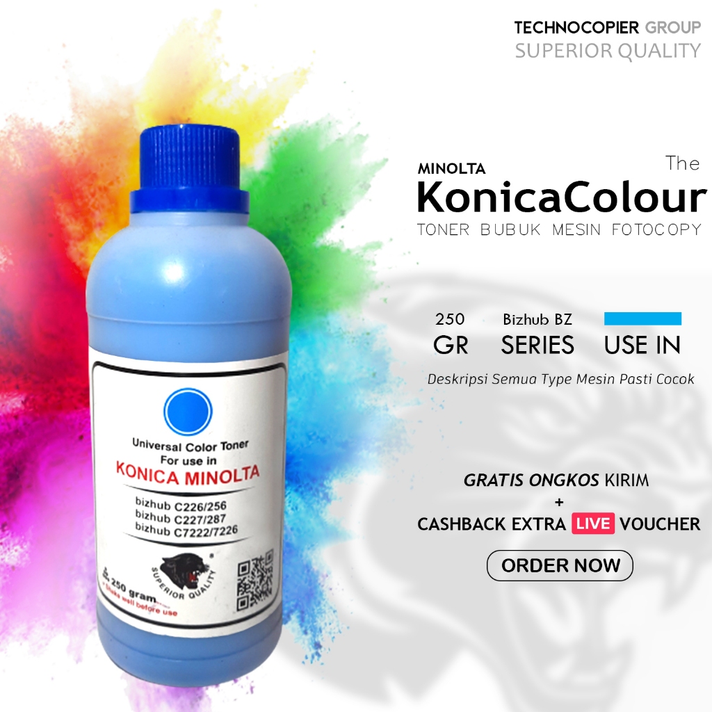 Toner Konica Minolta Warna Fotocopy Bizhub C 226 250 300 360 257 287 367 650 550 450 226ci TCN-226 O