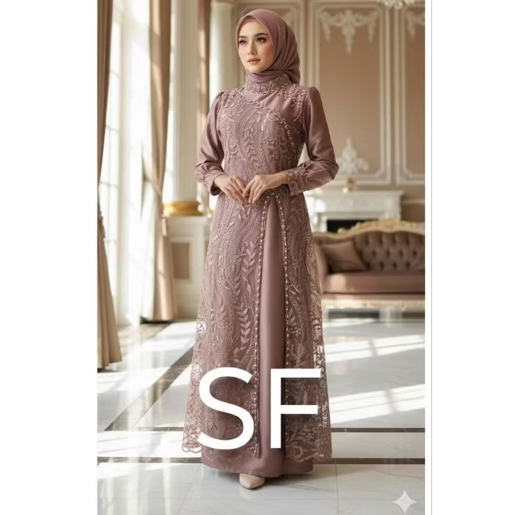 GAMIS DARA WARNA NUDE@BISA REQUES WARNA