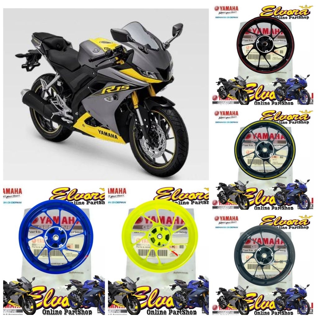 Velg racing belakang yamaha R15 VVA V3 R15 V4 R15M Original BK6-F5338-00