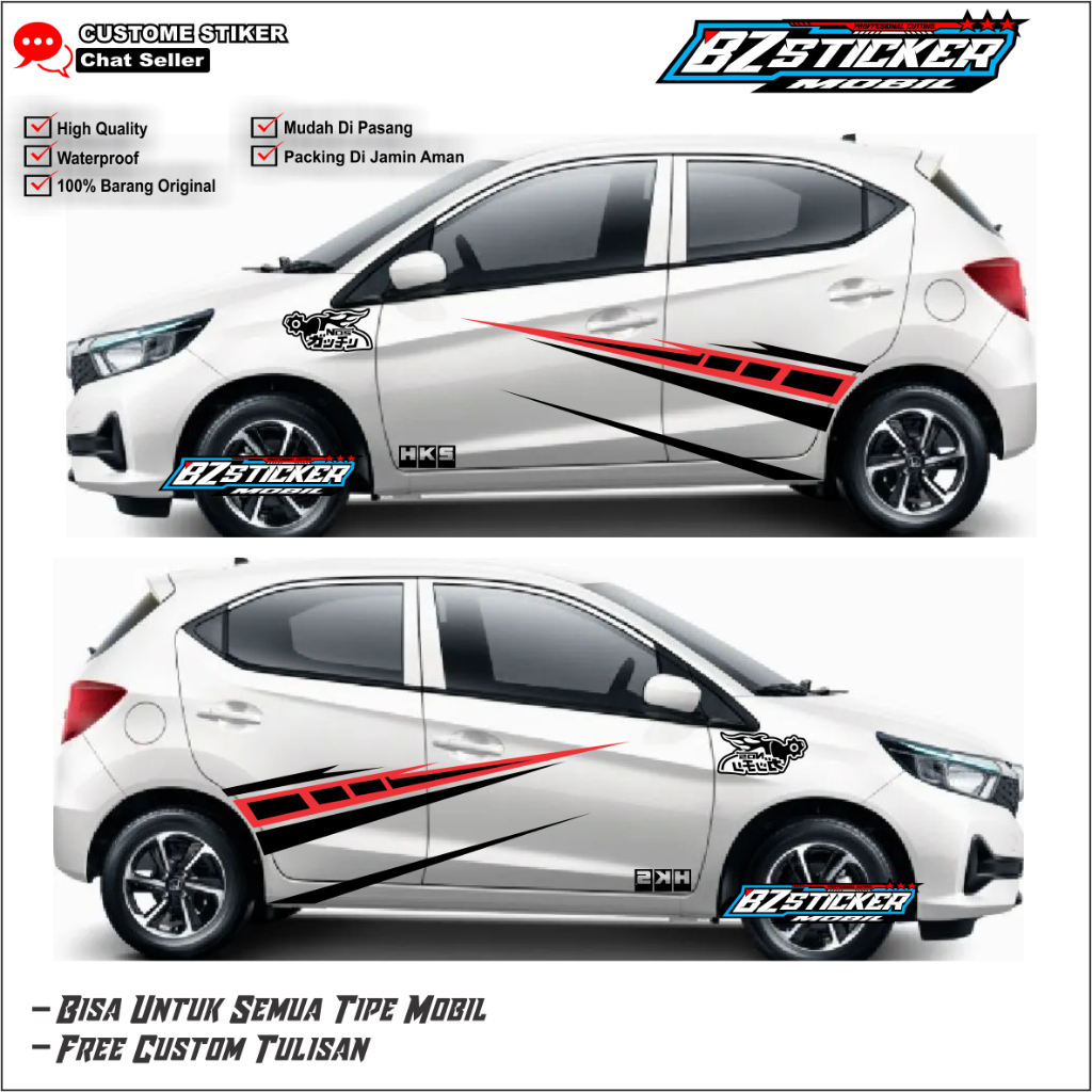 NEW STICKER BRIO STIKER BRIO RS STICKER MOBIL BRIO STICKER VARIASI MOBIL BRIO STICKER HONDA BRIO
