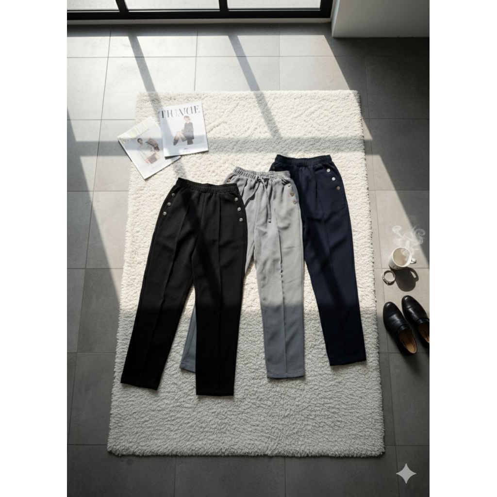 celana crinkle anak perempuan 4-13 tahun / celana anak perempuan/celana panjang anak perempuan