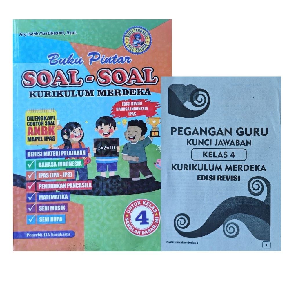 Buku Pintar Kelas 4 SD Diskon CV ITA Surakarta || Buku Soal Kelas 4 SD Merdeka CV ITA Surakarta