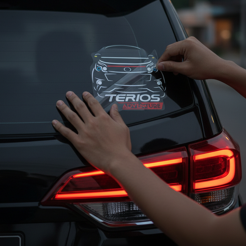 Stiker Mobil  Mobil All New Terios Adventure Terbaru