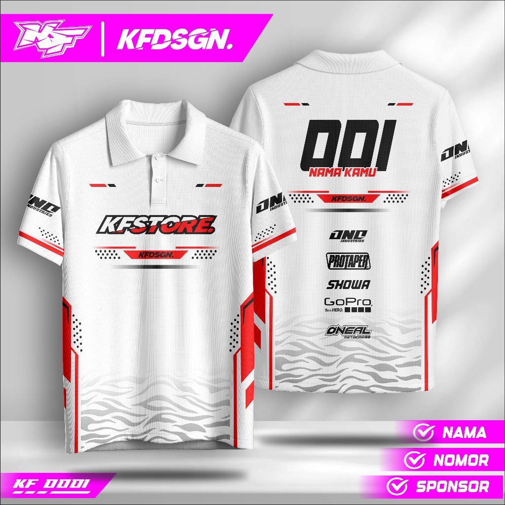 Jersey Drag Bike Custom – Bisa Nama Sendiri | Baju Balap Full Print Premium