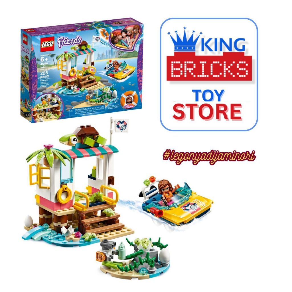 LEGO FRIENDS 41376 Turtles Rescue Mission - Mainan Anak Cewek