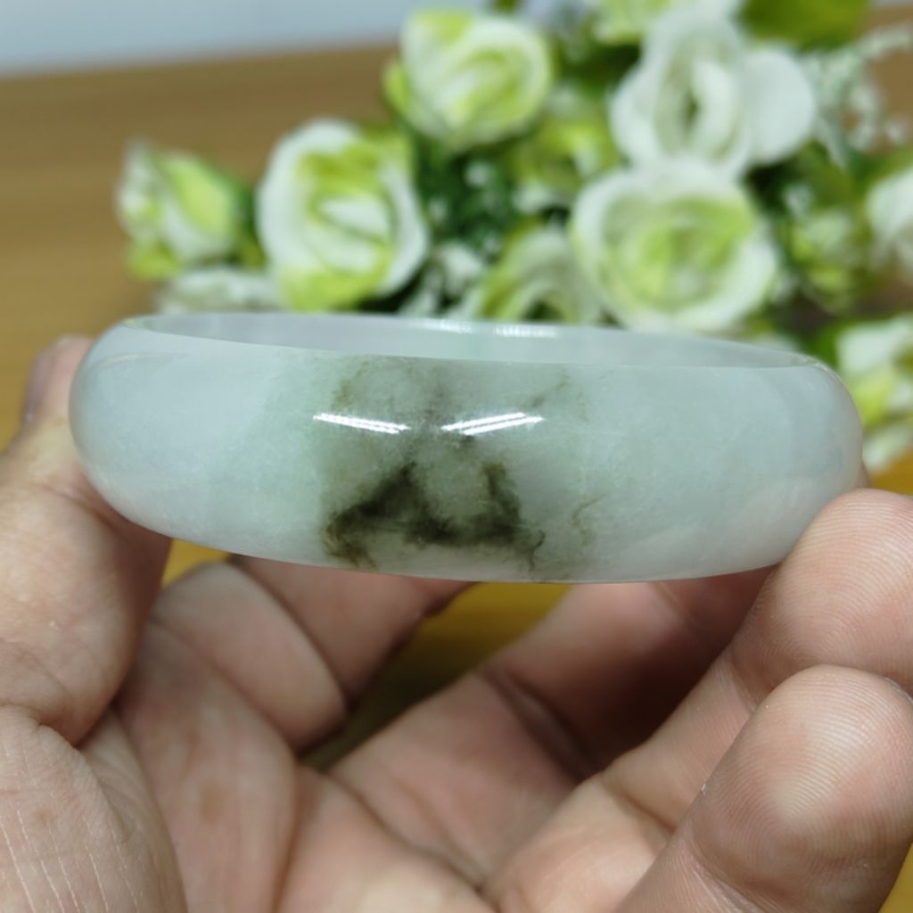 Gelang Giok Bangle Asli Size 54,3mm