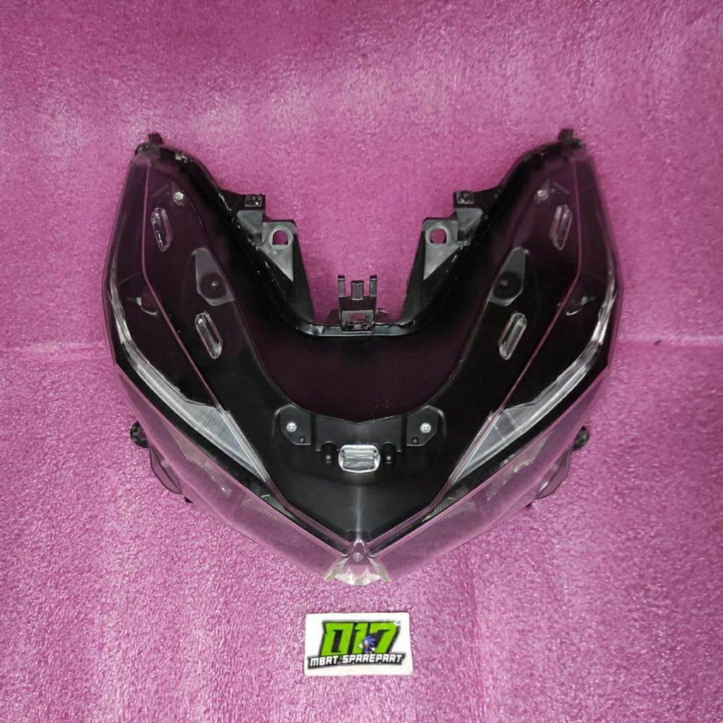 Lampu Depan Headlamp Reflektor Lampu Depan Custom  Black Housing Honda vario 125 LED Old K59 2015-20