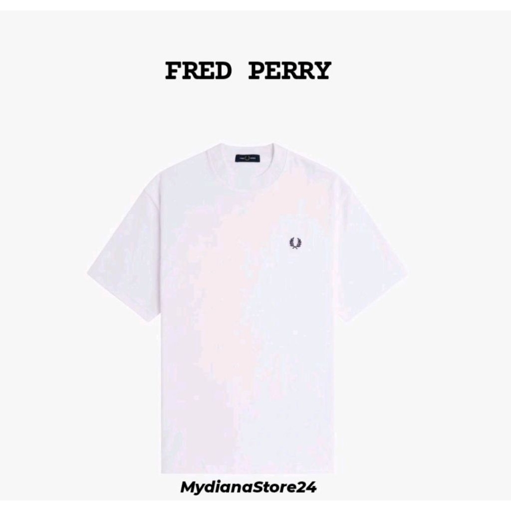 FRED PERRY - FRED PERRY RELAXED T-SHIRT - WHITE