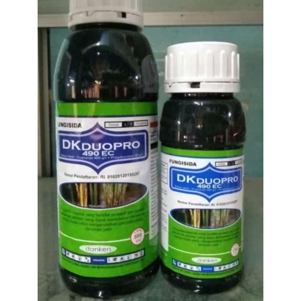 Fungisida DKDUOPRO 490EC @500ml Bahan Aktif : Prokloraz 400g/l + Propikonazol 90g/l