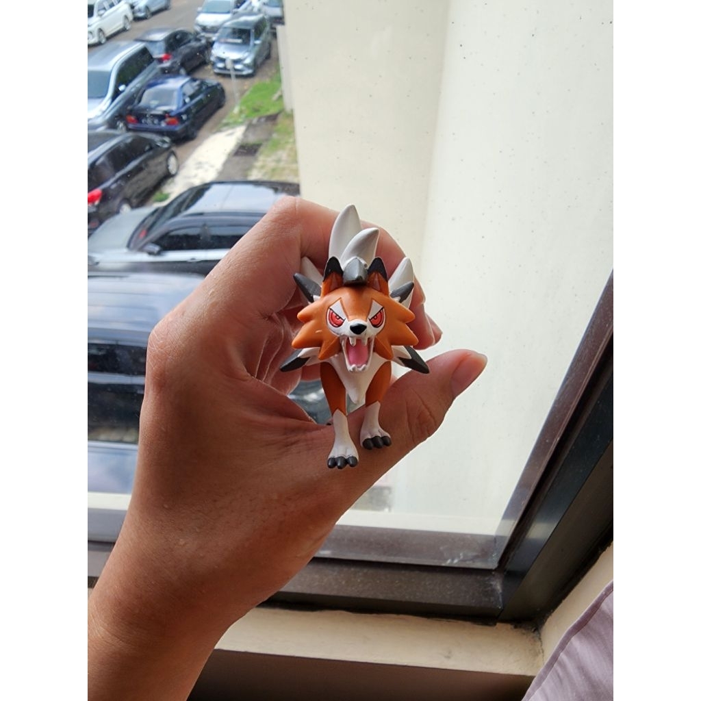 Pokemon Takara Tomy Moncolle EX ESP 15 Lycanroc Dusk Form (Loose) Original Terawat + Free Figure Pok