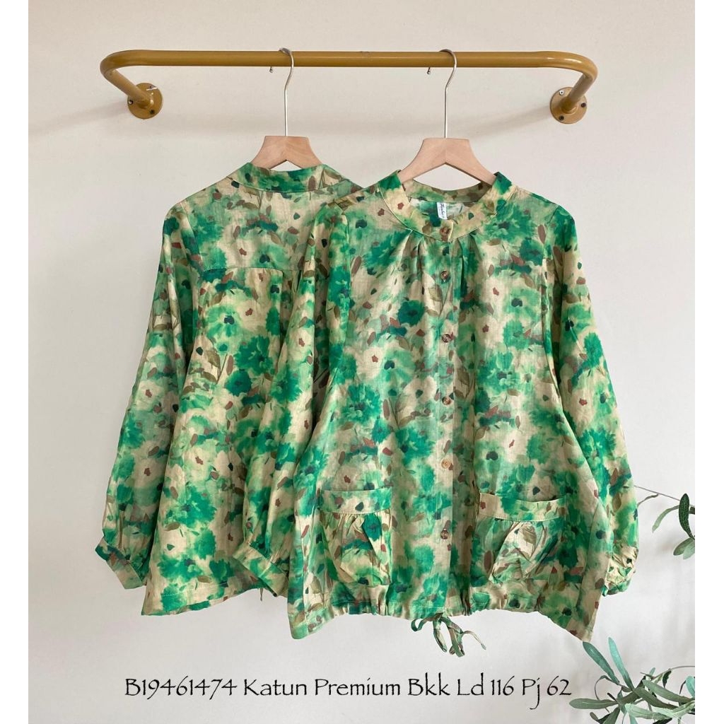 Real pic Original dan Termurah Atasan Jumbo PREMIUM Butik / Blouse Jumbo cotton PREMIUM Bangkok IMPO