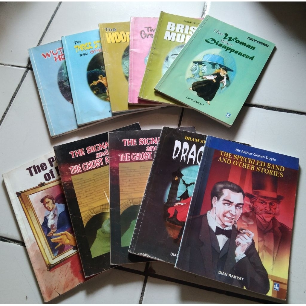 BUKU CERITA MISTERI BAHASA INGGRIS DIAN RAKYAT ORI CABUTAN