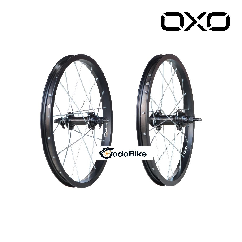 Wheelset velg 16 sepeda anak 1 set depan belakang alloy