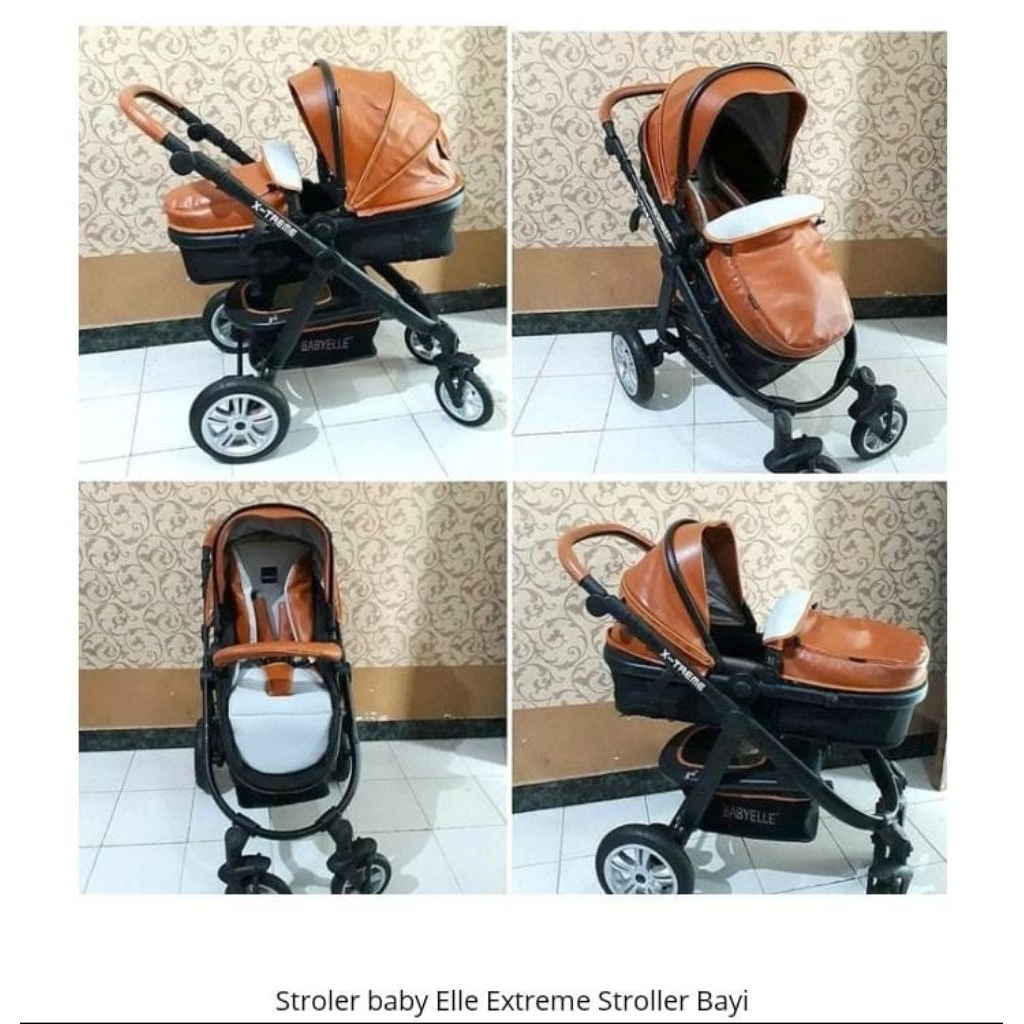 PROMO Baby Elle Deluxe Baby Stroller  Roda 4 Kereta Dorong BabyElle~ type S-969