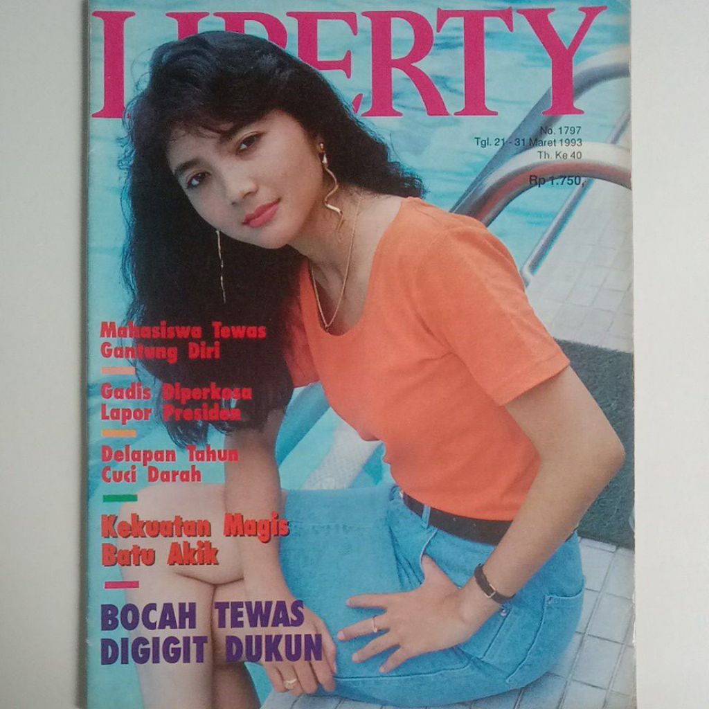 Majalah Liberty Tahun 1993 Cover Cantik Okky Irwina Savitri (Semifinalis Gadsam'89)