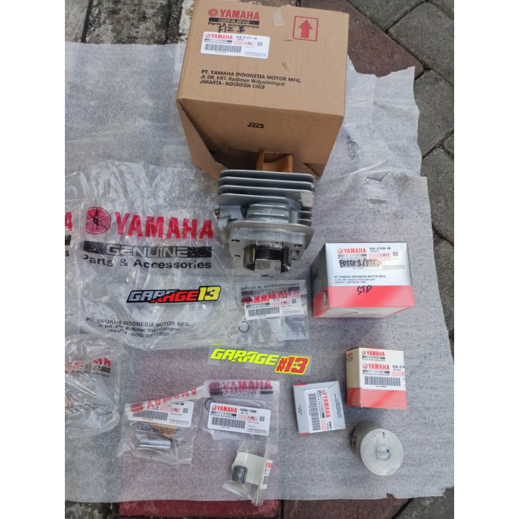 Cylinder Blok Boring YP1+ PISTON SEHER KIT FIZ R FIZ-R  FORCE 1 ORIGINAL YAMAHA 3XA-E1311-10