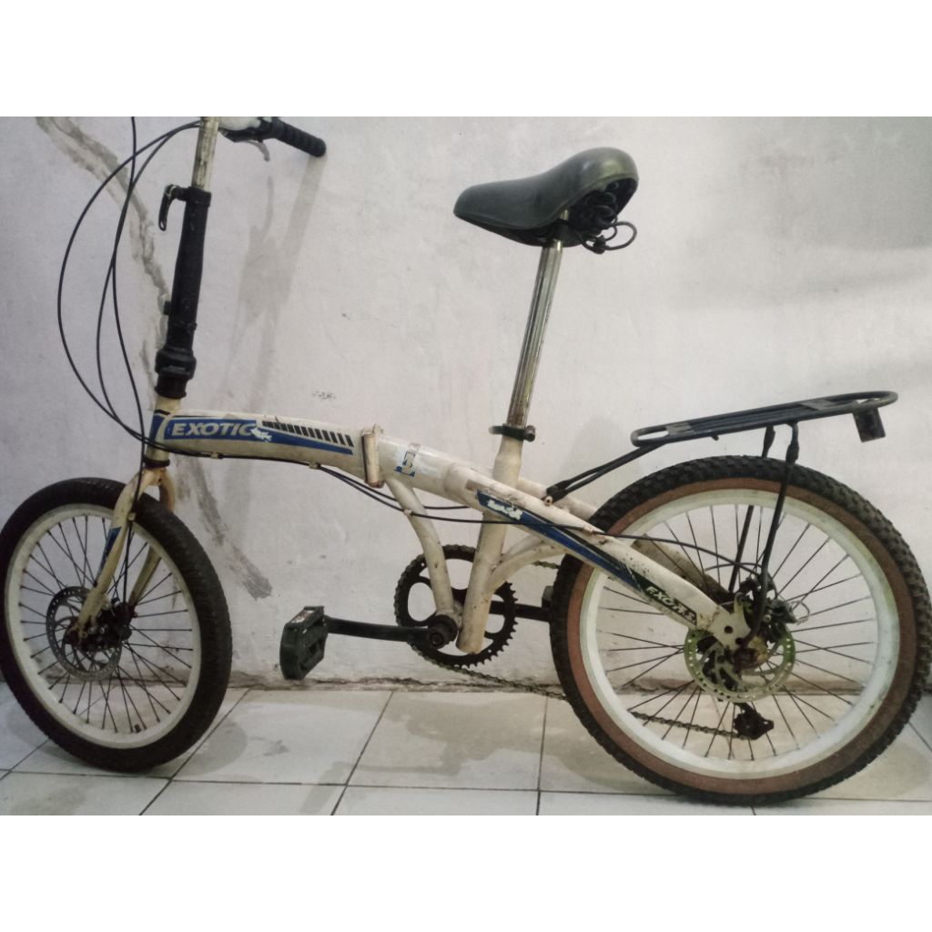 sepeda lipat ukuran 20 rem cakram