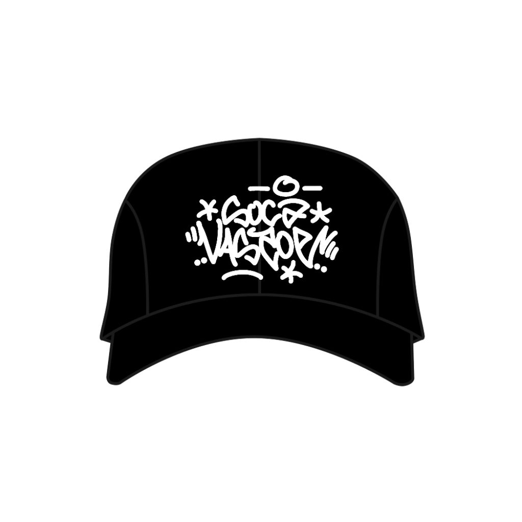 Topi Trucker Fashion Hat LOGO - Topi parasut pria wanita - Parachute Hat - SOCAVASCO taging graffiti