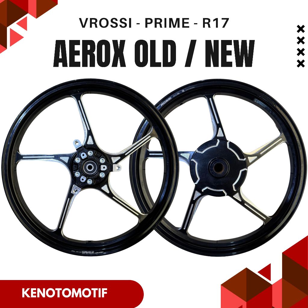 VRossi Prime Velg Palang 5 Model Enkei Ring 17 - Aerox Old - Aerox New