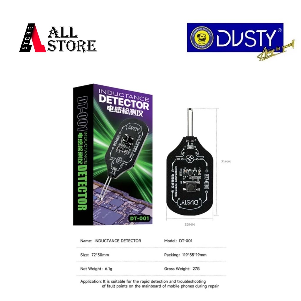 DUSTY DT 001 DETECTOR COIL TESTER ORIGINAL - DETEKSI COIIL TESTER DT 001 DUSTY - DETEKTOR TEKNISI HP