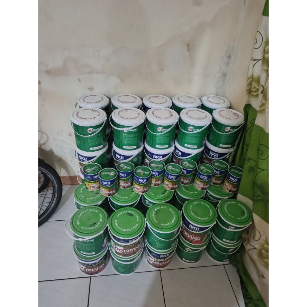 cat tembok no brand warna khusus