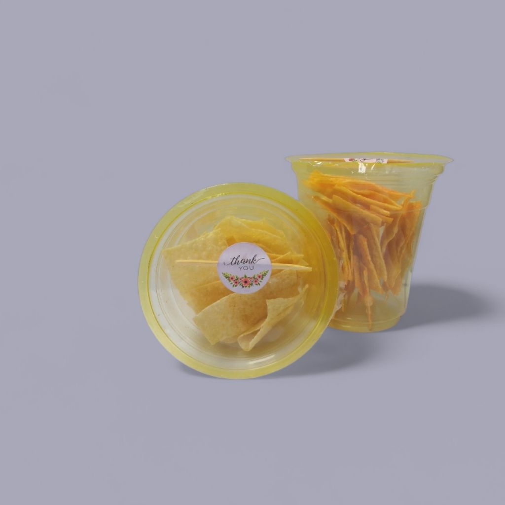 Opak Singkong Tipis Kriuk Cup