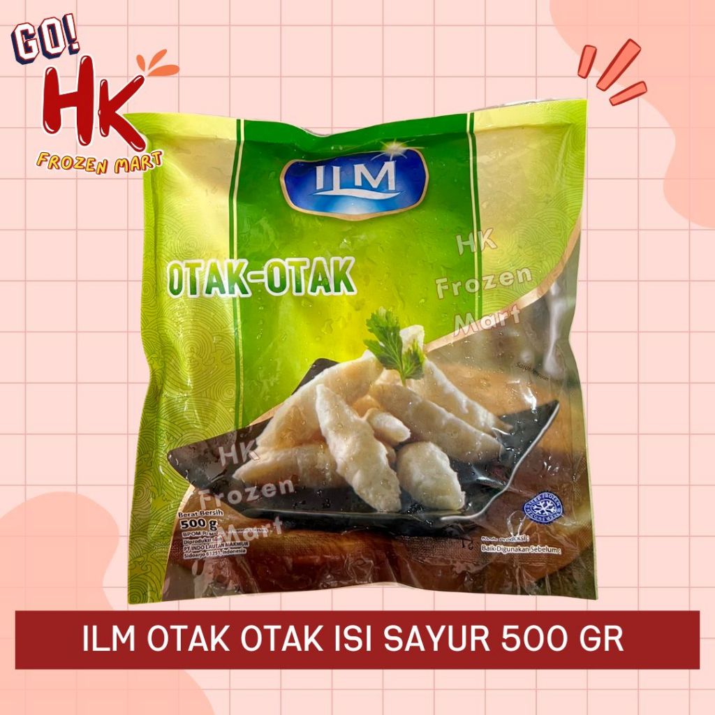 ILM Otak Otak Ikan isi Sayur 500gr | Otak otak goreng mini singapore HK Frozen Mart