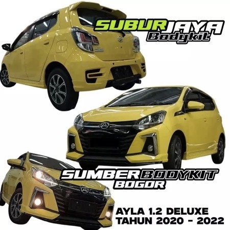 BODYKIT AYLA 1.2 DELUXE TAHUN 2020 2021 2022 FULL SET BODYKIT DAIHATSU AYLA 1.2 FACELIFT DELUXE