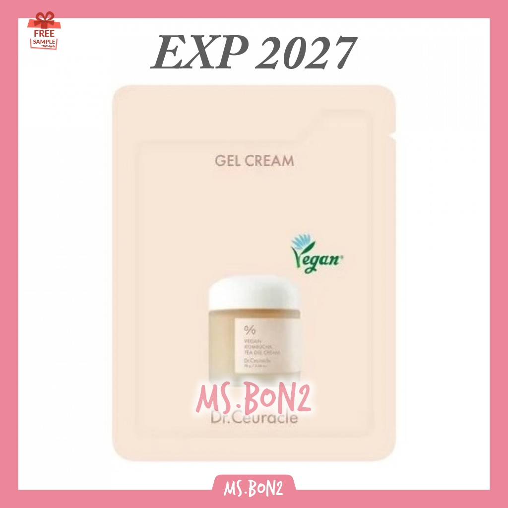 Dr.Ceuracle Vegan Kombucha Tea Gel Cream Sample Sachet 2ml Trial Travel Mini Size Dr. Ceuracle