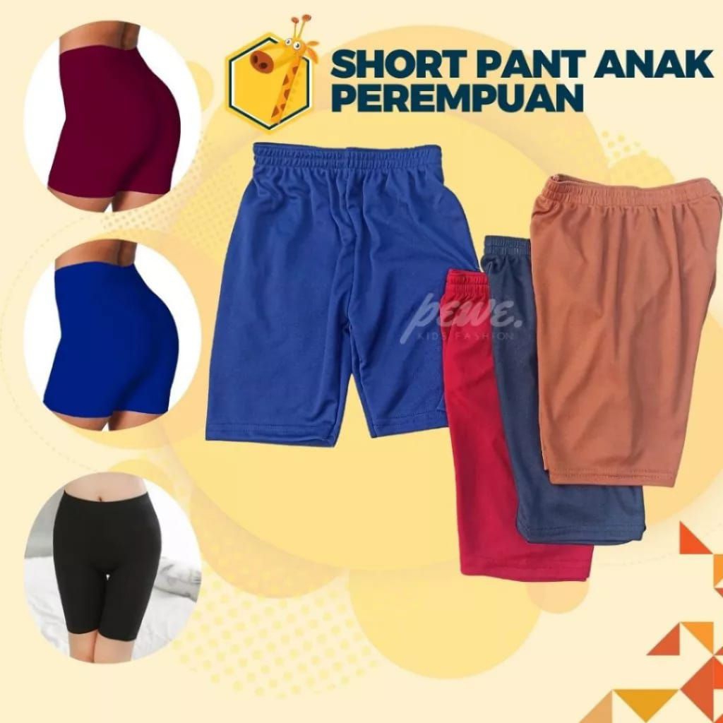 3 Pcs Celana Dalam Short Untuk Anak Cewek SD,SMP