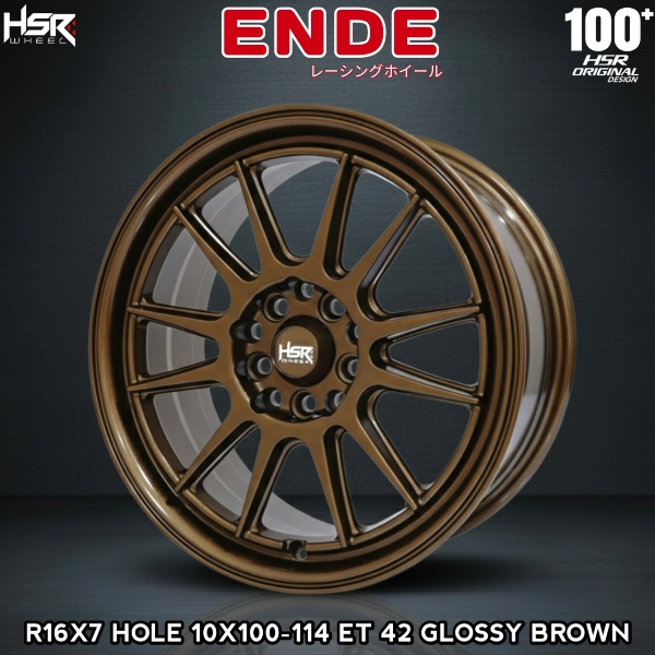 Velg Ring 16 PCD 5X100 & 5X114 HSR Ende | Velg Mobil R16 Buat Sienta & Ertiga