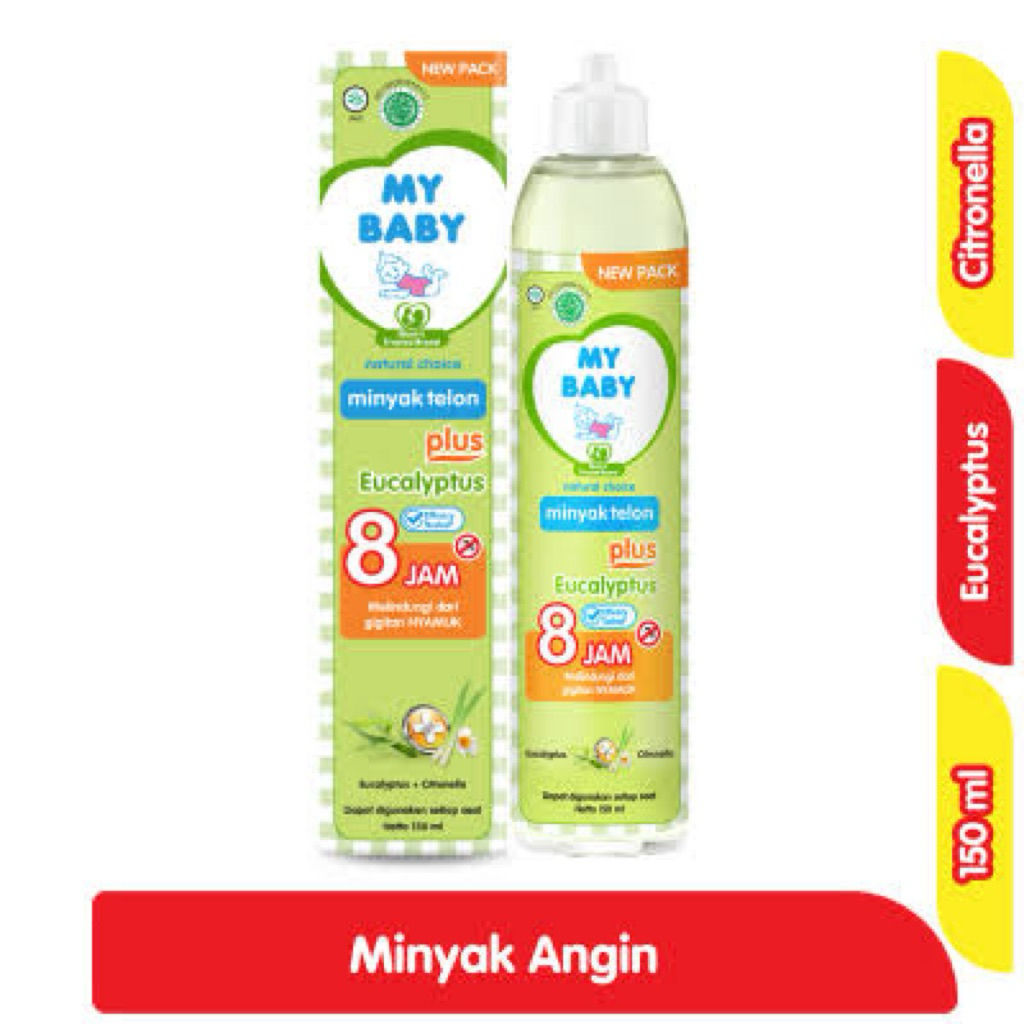 MY BABY MINYAK TELON PLUS EUCALYPTUS  8jam 150 ML NO BOX